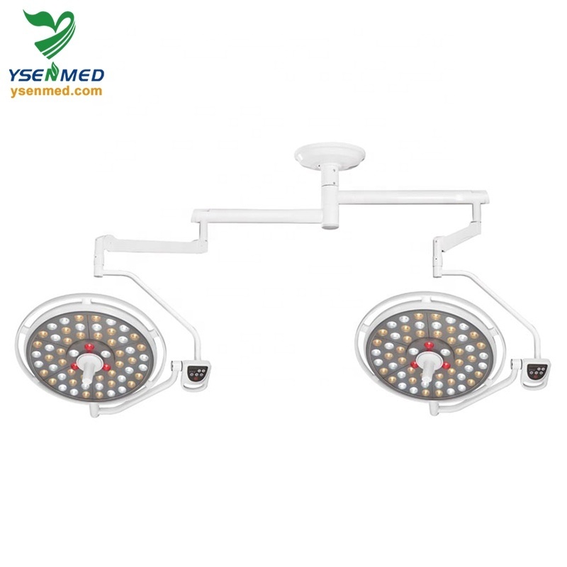 YSOT-DT6161 Surgical celling operation lights double head operating lamp for hospital vet  Dual-head shadowless operation lights