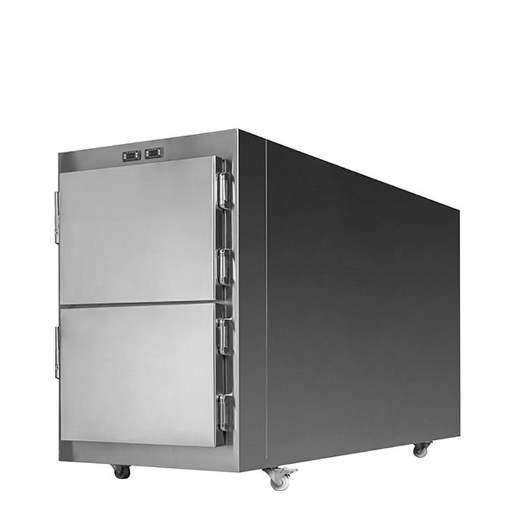 YSSTG0102 Medical morgue freezer two corpses mortuary body cabinet for sale