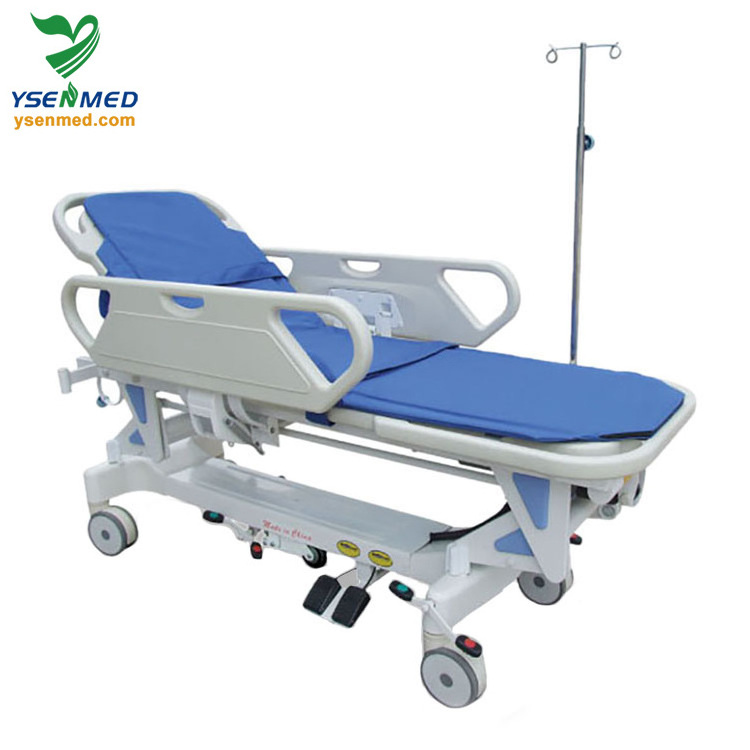 High quality medical ambulance hospital stretcher electric connecting stretcher cart