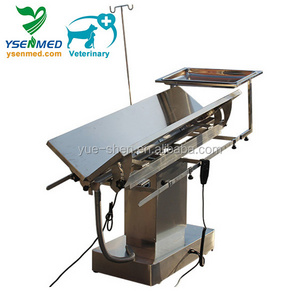 Quality 304 stainless steel electric veterinary surgical table for dog cat surgery bed