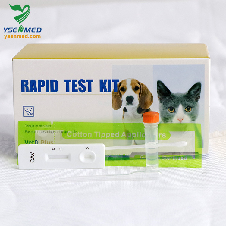 Veterinary cdv antigen dog rapid test kits CAV-Ag Canine Adenovirus antigen rapid test kit antibody rapid medical test price