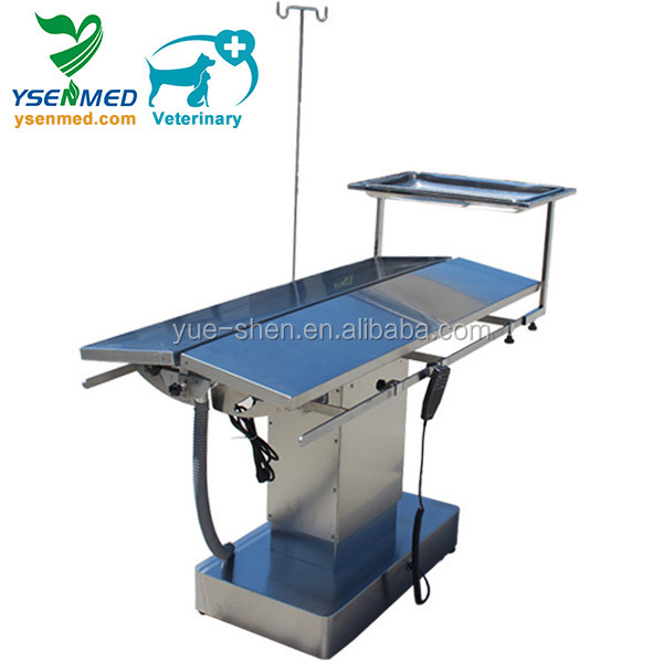 Quality 304 stainless steel electric veterinary surgical table for dog cat surgery bed