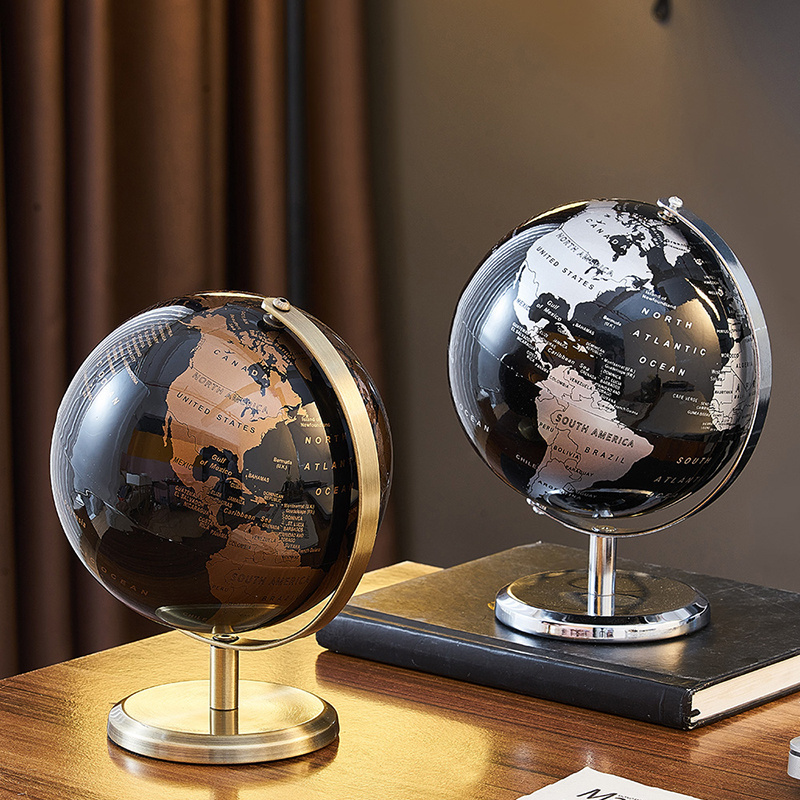 Retro World Globe Modern Learning World Map Globe Kids Study Desk Decor Globe Geography For Decoration