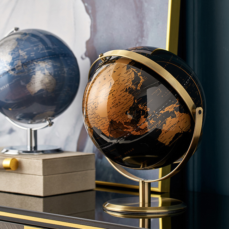 Retro World Globe Modern Learning World Map Globe Kids Study Desk Decor Globe Geography For Decoration