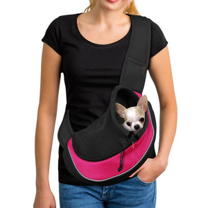 hot sale Adjustable Breathable Mesh Travel Safe Sling Bag Carrier  Foldable Pet Bag for Small Dogs