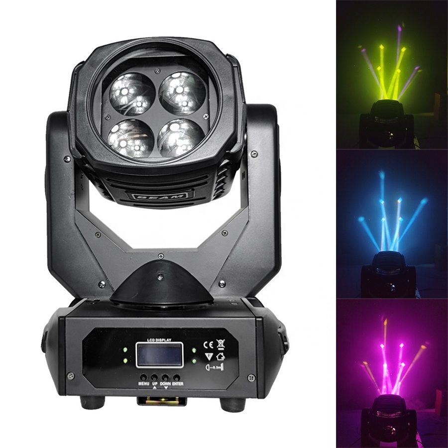 Led Super Beam Moving Head Lighting 4X25W Dmx Stage Light Professional Dj Wedding Disco Party Nightclub Entertainment Equipment