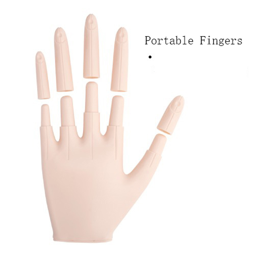 Portable  Training Practice Hand and Fingers For Art Nail