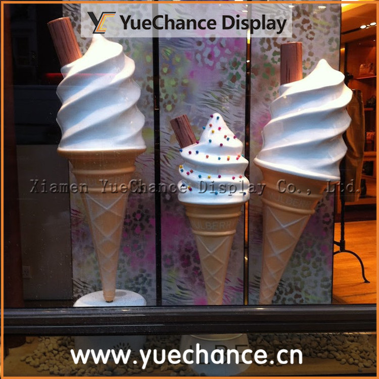 Custom Design Giant Decorative Promotional Ice Cream Cone