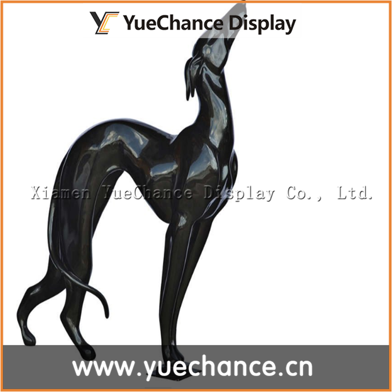 Greyhound dog sculpture