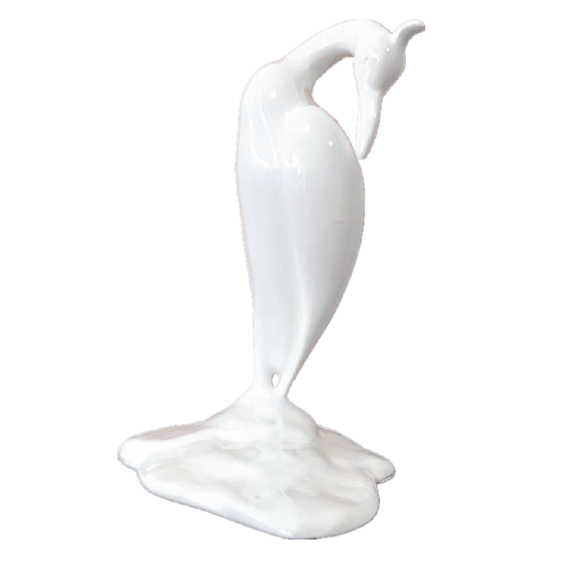 home decorations good luck meaning resin bird statue red crowned crane sculpture