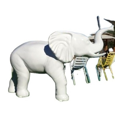 Custom Shop Front Decoration Life Size Fiberglass Elephant Statue