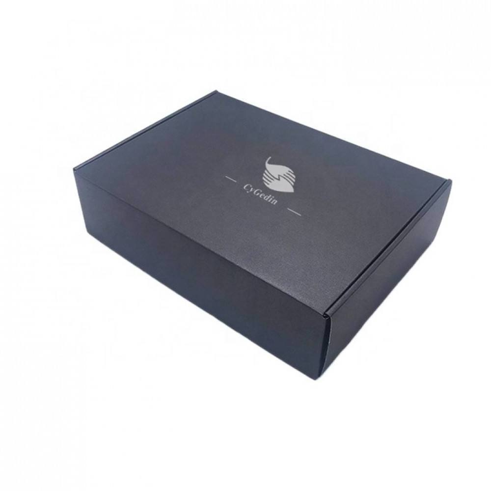 Custom luxury black corrugated shoe paper shipping box packaging empty shoe boxes with logo packaging