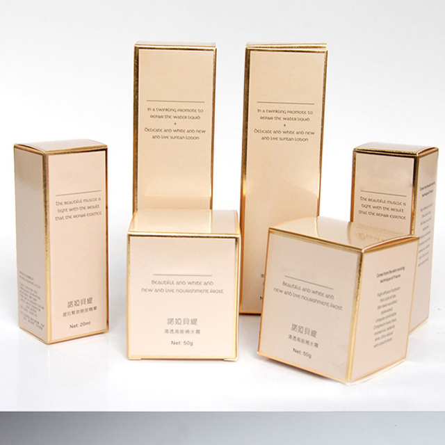 custom logo Rectangular cosmetic Carton paper packaging perfume box cosmetic box beauty packaging