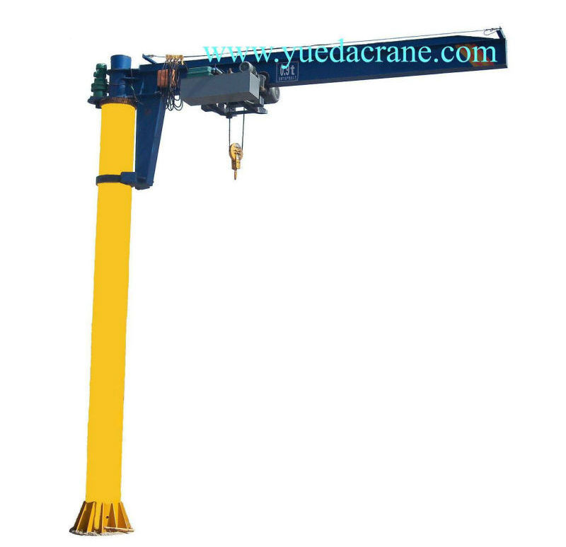 electric swing arm 360 degree rotation 1 ton jib crane electric hoist