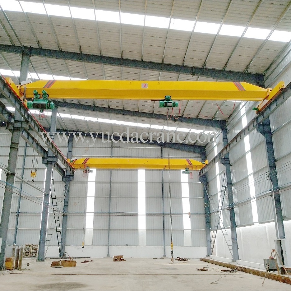 1ton-20ton single beam overhead crane with monorail hoist LD model overhead travelling single beam bridge crane