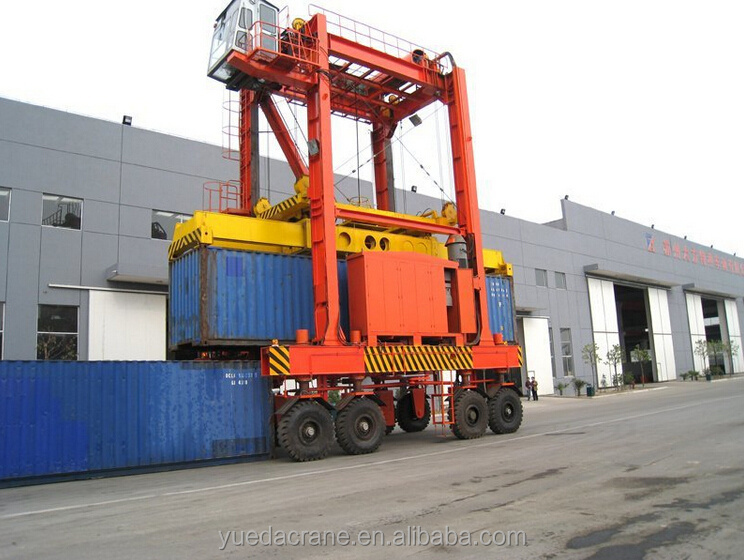 container straddle carrier,rubber tyre gantry crane 30ton