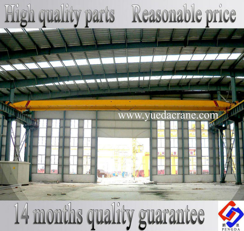 1ton-20ton single beam overhead crane with monorail hoist LD model overhead travelling single beam bridge crane