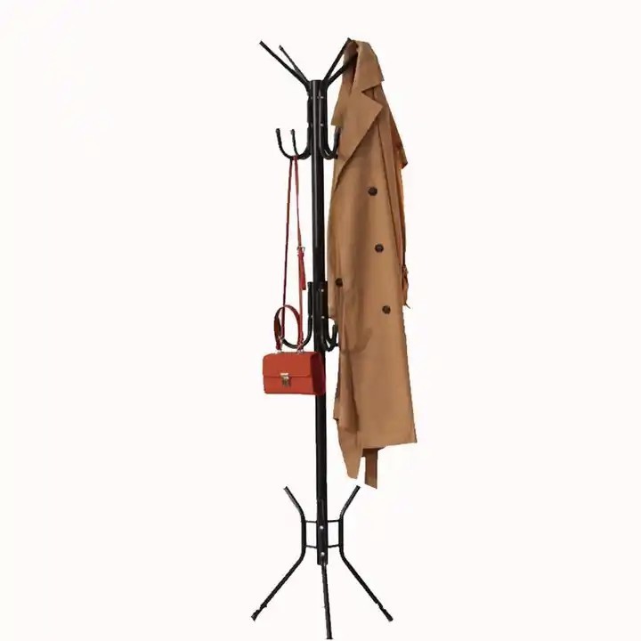 High Quality Living Room Furniture Modern fashion design Coat Rack metal Hat Hanger Holder Jacket Umbrella Tree Stand Base Black