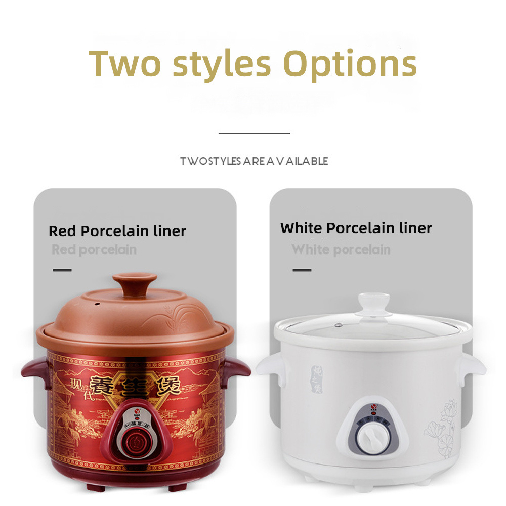 Custom Logo Multi- Function Electric Cooking Pan Slow Cookers And Sous Vide Ceramic Electric Crock Pot