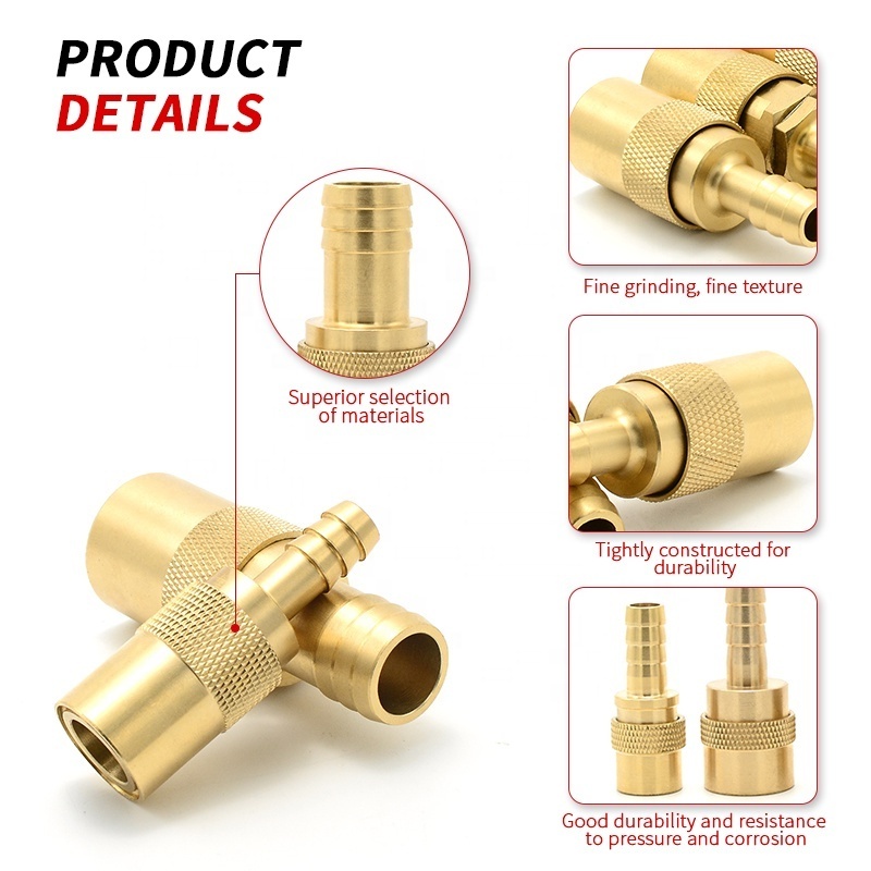 JS206 JS306 Series 3/4 Quick Coupling Hose Connectors Female Thread Straight Connector