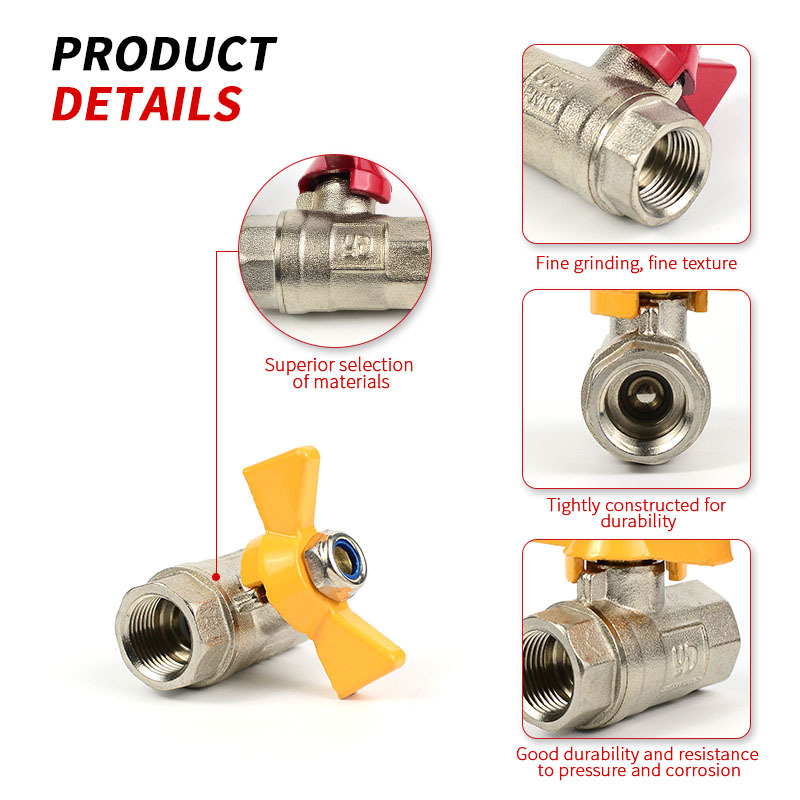 China Valve Factory Custom Natural Gas Pipeline Ball Valve Gas Automatic Shut Off Valve With Butterfly Handle