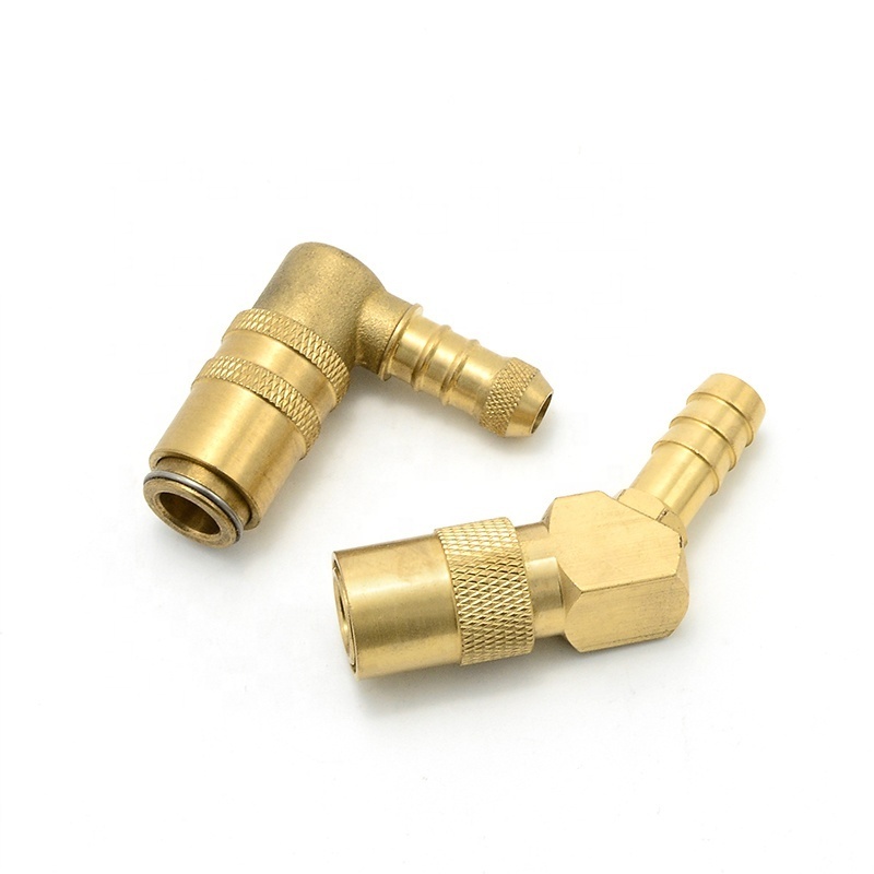 Competitive Price Quick Coupler For Cooling System 1/4 Quick Connector Adapter Brass 3/8