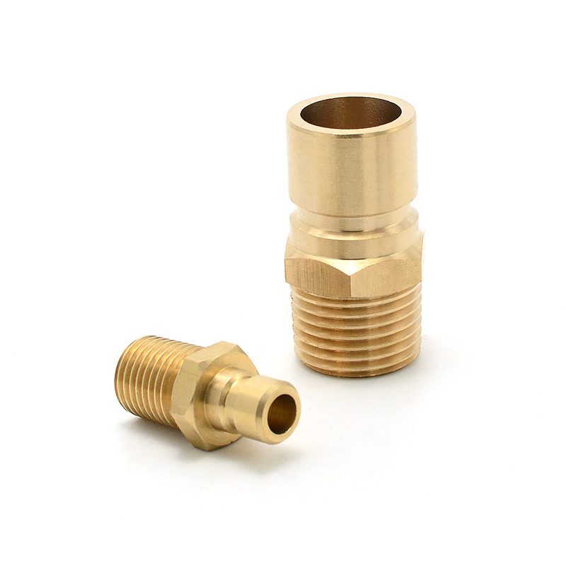 Union Connector Brass Extension Nipple Fittings Adapter  3/8