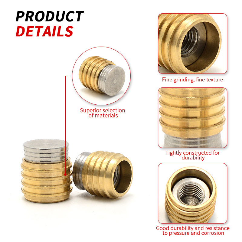 Custom stainless steel brass connection double joint hardware fittings straight pipe joint