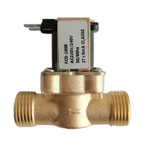 G1/2" DC12V 24V AC220V Brass Solenoid Valve Normally Closed Inlet Valve 0.8mpa Solar Water Heater Valve