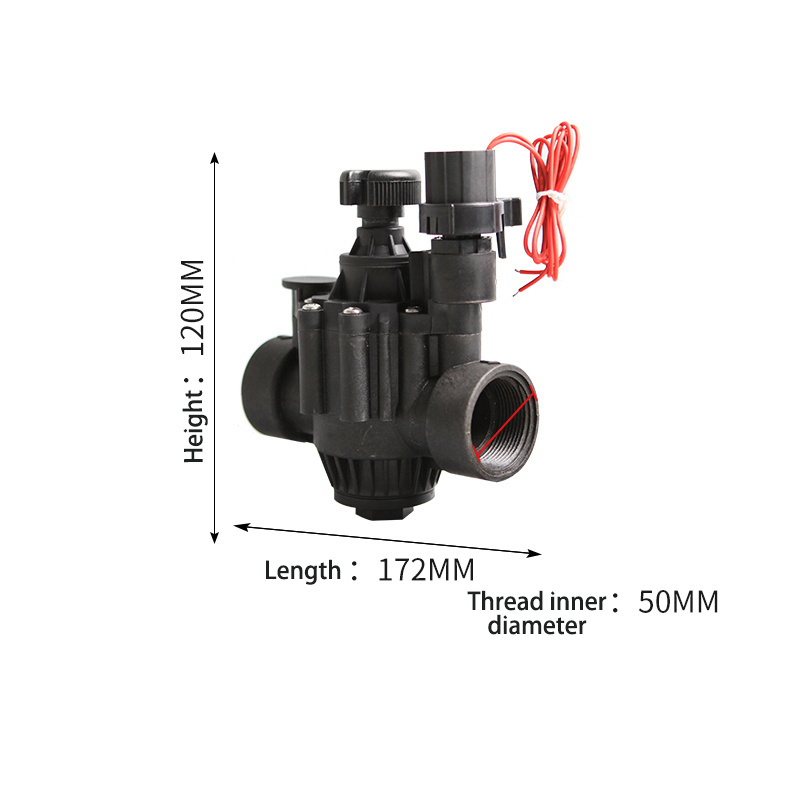 DN40 Three Channel Irrigation Solenoid Valve Manual Flow Regulation Irrigation Valve Rainbird Magnetic Head Solenoid Valve