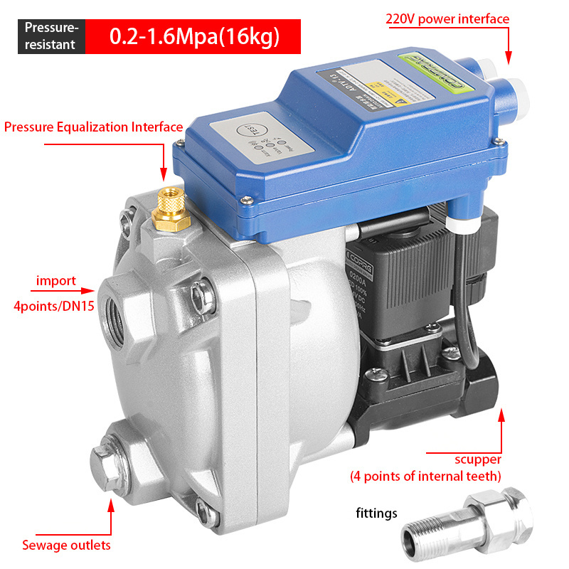 Factory spot air storage tank air compressor automatic drain ADTV-13 air pump pressure tank high flow pneumatic drain valve