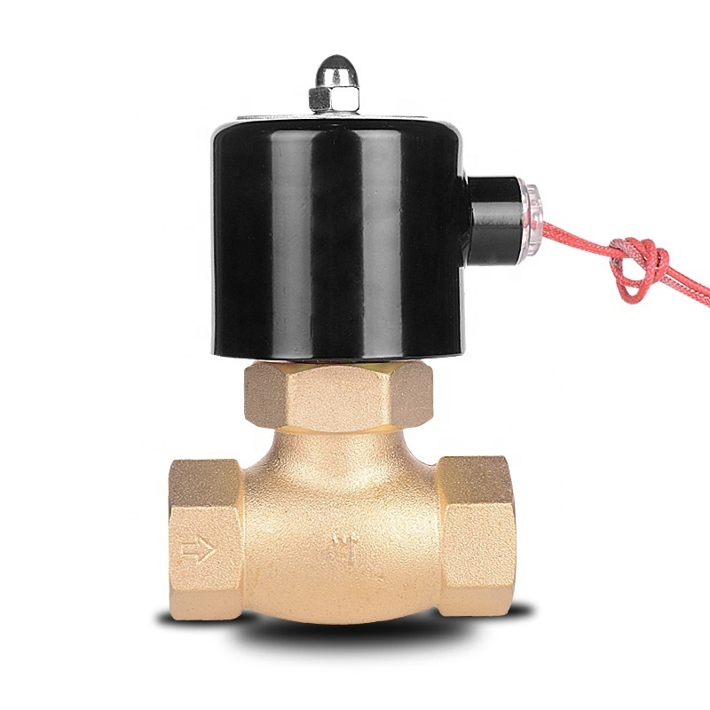 Factory custom NPT threaded connection high pressure normally closed high temperature brass steam solenoid valve for steam/water