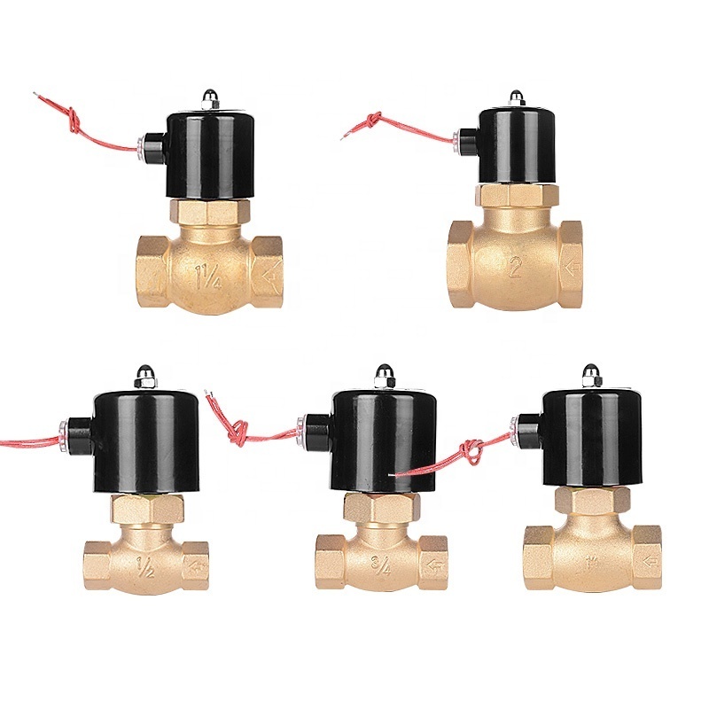 Factory custom NPT threaded connection high pressure normally closed high temperature brass steam solenoid valve for steam/water