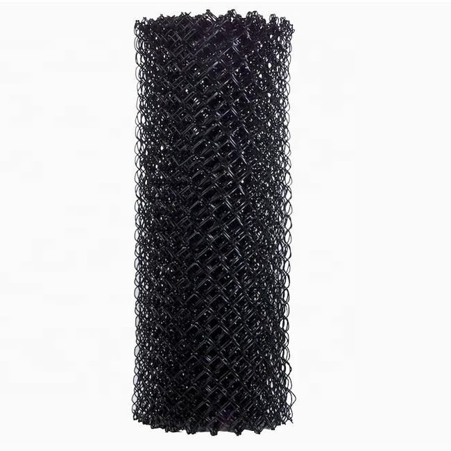 Hot Sale 2.2m Diamond Cyclone Black Zinc Coated Chain Link Fence Galvanized Iron Wire 3mm For Gardens