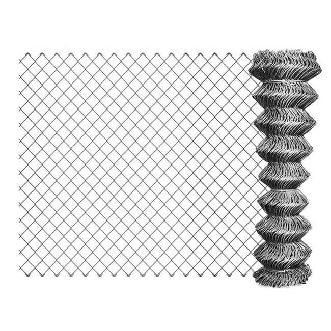 10 gauge 6x6 galvanise coated cyclon wire chain link fence panels barbed wire extension arms garden mesh