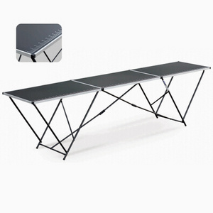 3m Outdoor work folding table Steel Folding Wallpaper Pasting Decorating Table Flea market table