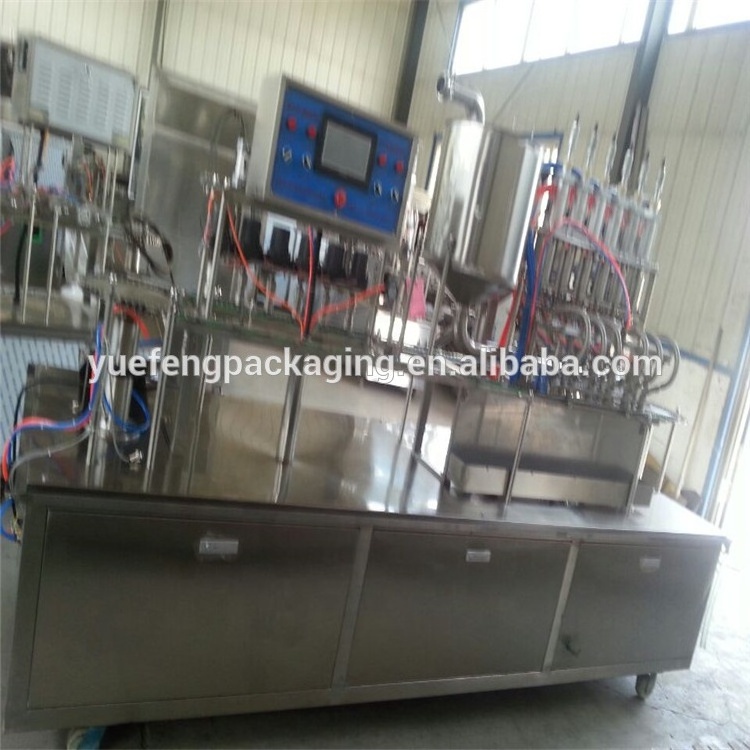 Bottle shape sachet water juice drink bag filling packing machine / Liquid yogurt plastic bag filling packing machine