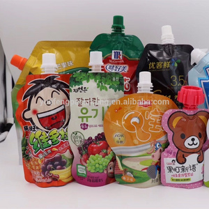 Bottle shape sachet water juice drink bag filling packing machine / Liquid yogurt plastic bag filling packing machine