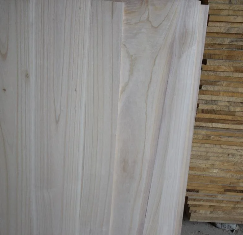 Paulownia finger joint board indoor decorative pine wood finger jointed panel solid wood boards for furniture