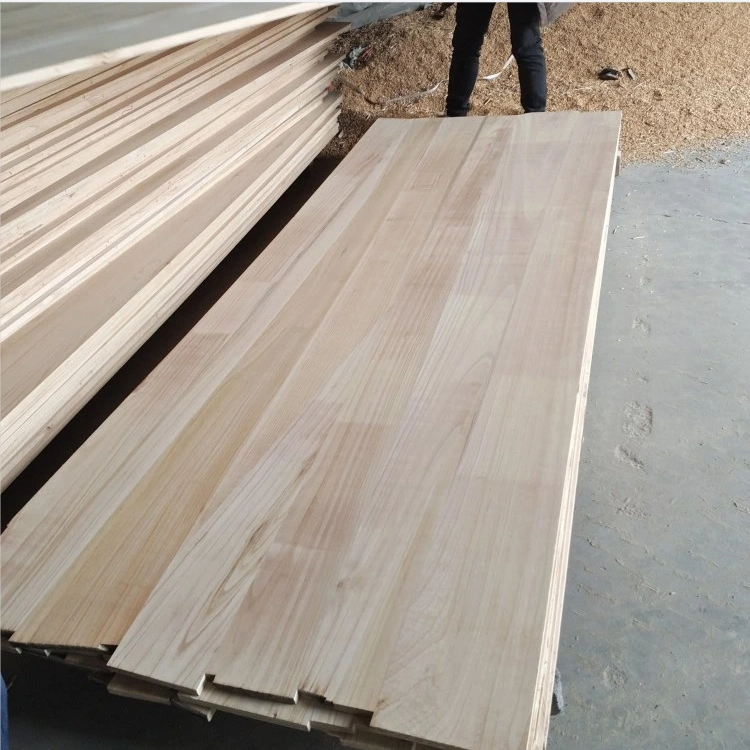 Paulownia finger joint board indoor decorative pine wood finger jointed panel solid wood boards for furniture