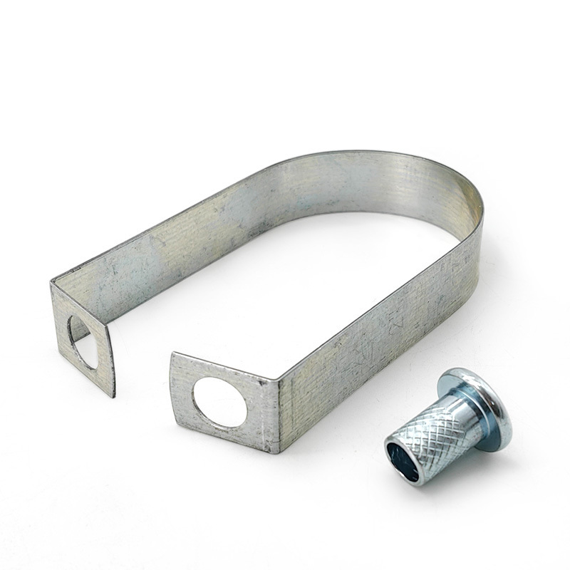 China Factory Galvanized Pear Shaped Hinged Pipe Clamp With Zinc Plating For Loop Hanger