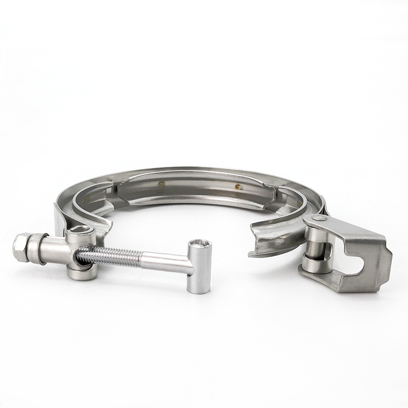 V-Band Assembly Quick Release Style Clamp With SS304 Male/ Female Interlocking V-Band Flanges