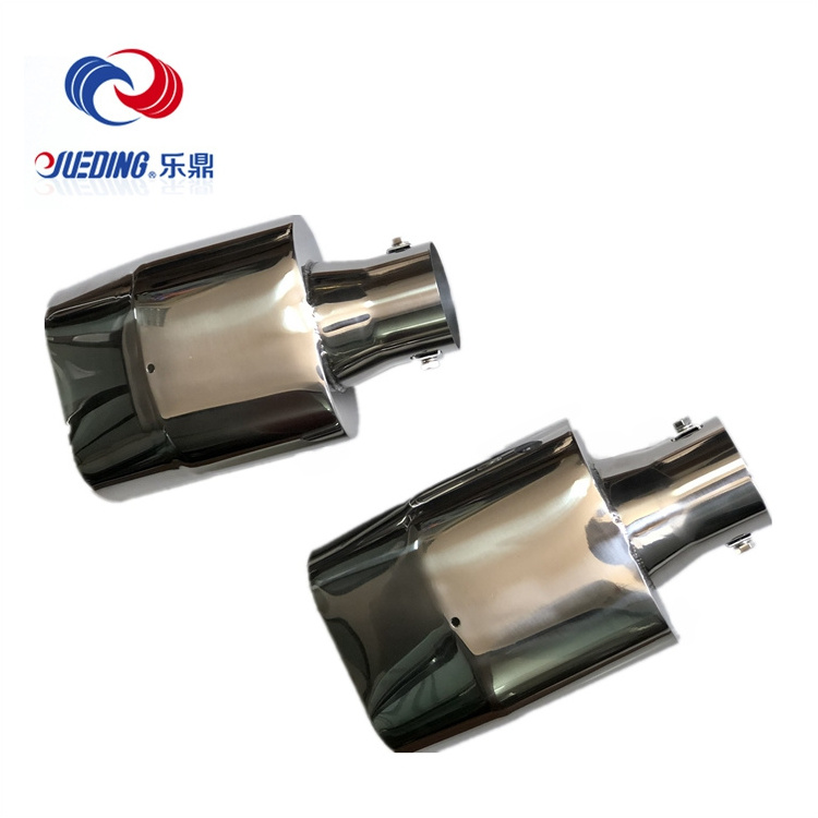 Titanium customized exhaust tips flex muffler silencer with pipe pie cuts