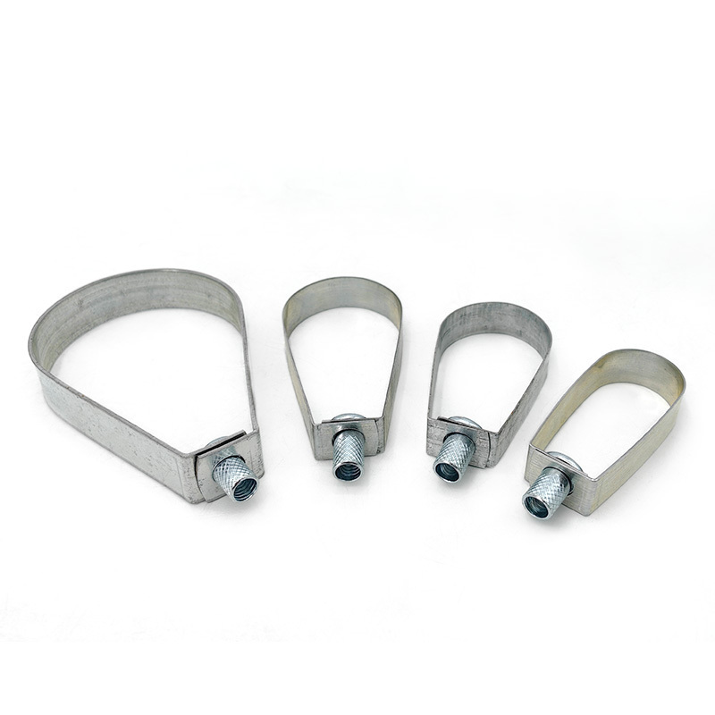 Electric Galvanized Carbon Steel Swivel Loop Hanger Pear Shaped Hinged Pipe Clamp Sprinkler Clamp