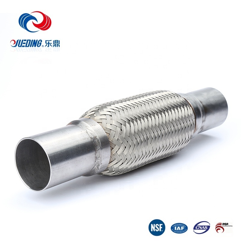 Car Stainless Steel Flexible Systems Silencer Small Engine Auto Joint Flex Bellows Interlock Exhaust Muffler Pipe 51x203x303