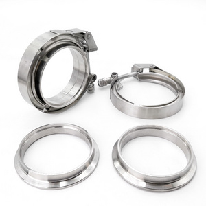 V-Band Assembly Quick Release Style Clamp With SS304 Male/ Female Interlocking V-Band Flanges