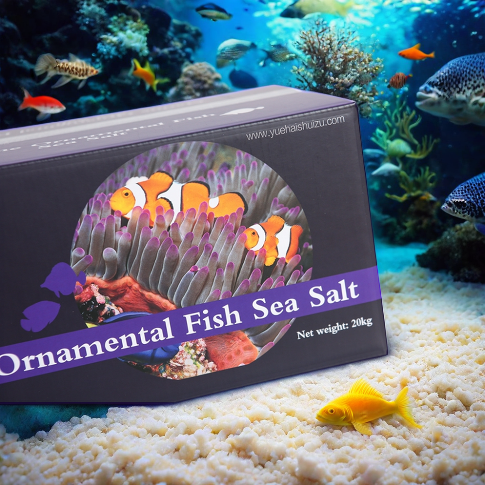 Good Parameters Fine yuehai sea bath salt reef tank 20kg per box 6.7kg*3bags 10kg*2bags Marine fish sea salt