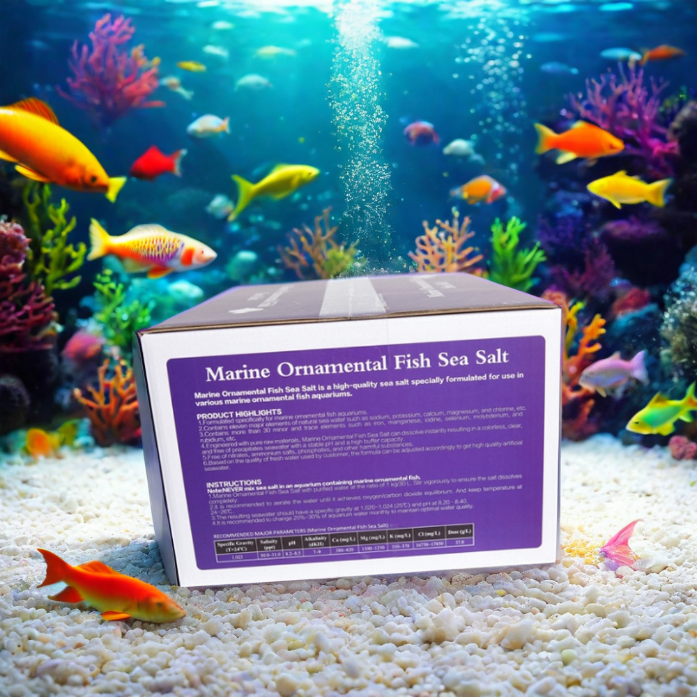 Good Parameters Fine yuehai sea bath salt reef tank 20kg per box 6.7kg*3bags 10kg*2bags Marine fish sea salt