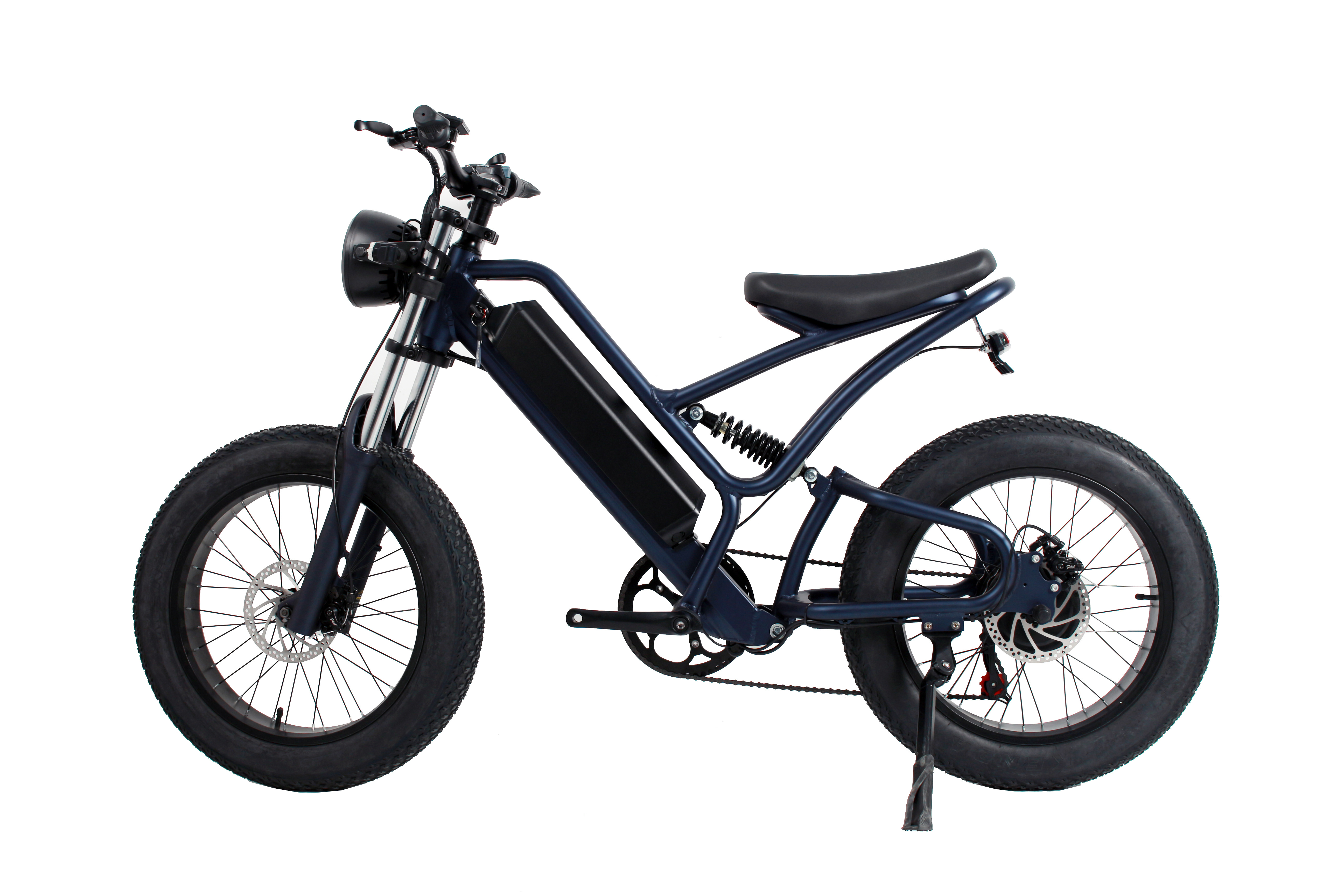 china warehouse high quality 20inch fat tire 48v 1000w battery fastest folding fat tire bicycle moped electric mountain bike