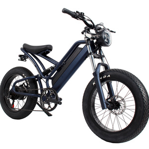 china warehouse high quality 20inch fat tire 48v 1000w battery fastest folding fat tire bicycle moped electric mountain bike